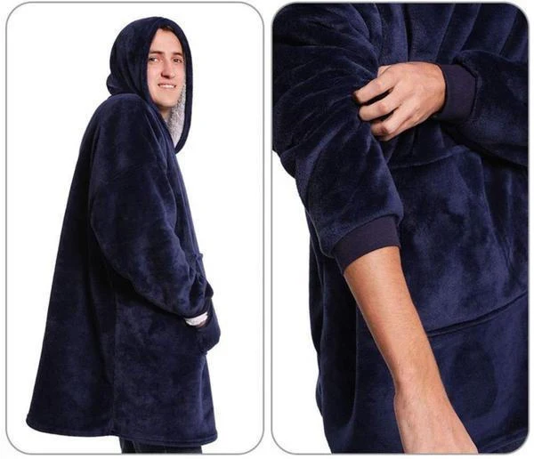 Deckenpullover – Innenseite aus Fleece