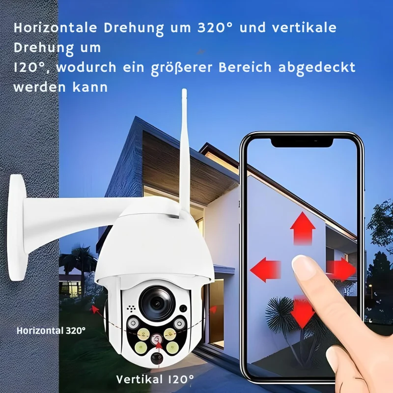 WLAN-Überwachungskamera – kabellos