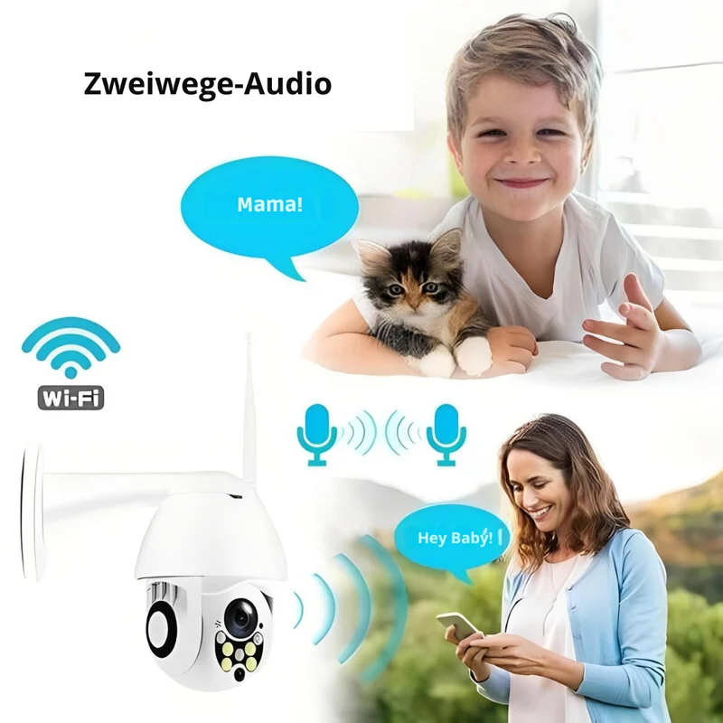 WLAN-Überwachungskamera – kabellos