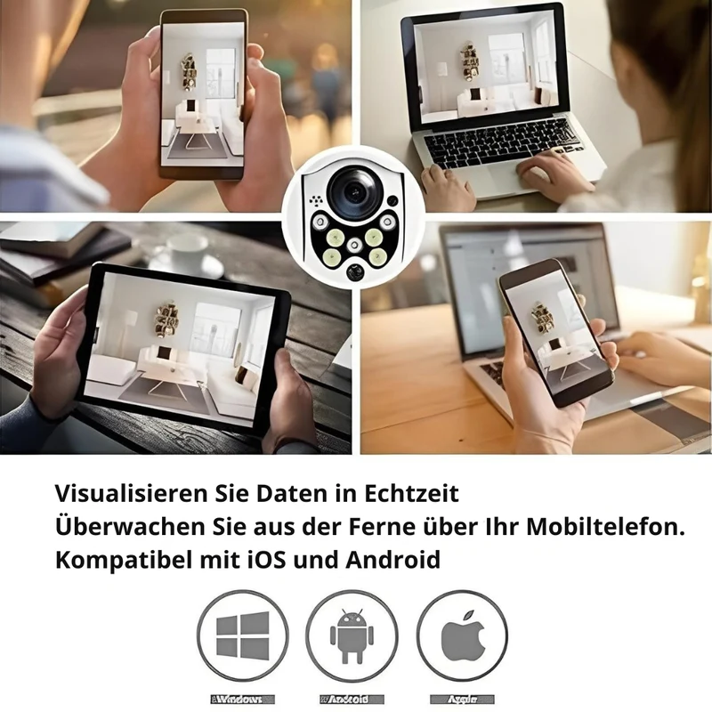 WLAN-Überwachungskamera – kabellos