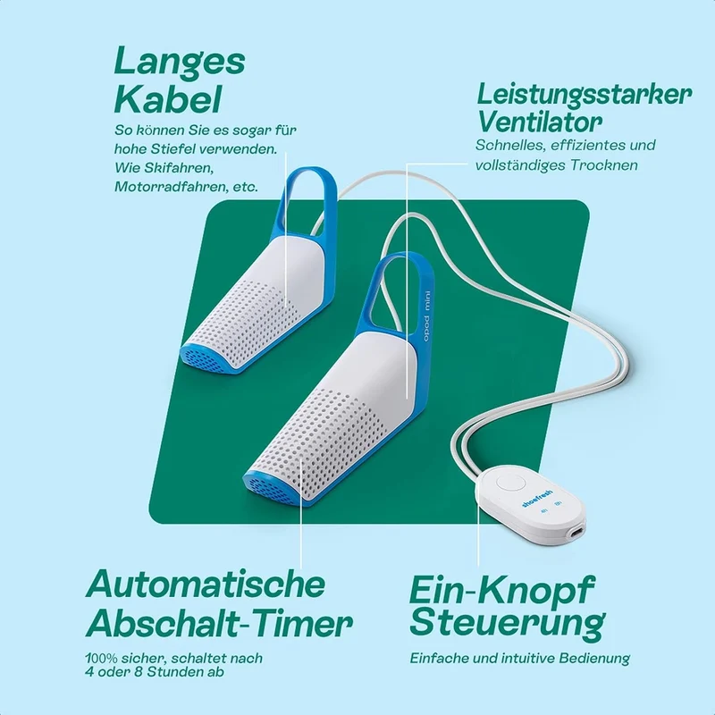 Elektrischer Schuhtrockner & Schuhdeo, USB-C