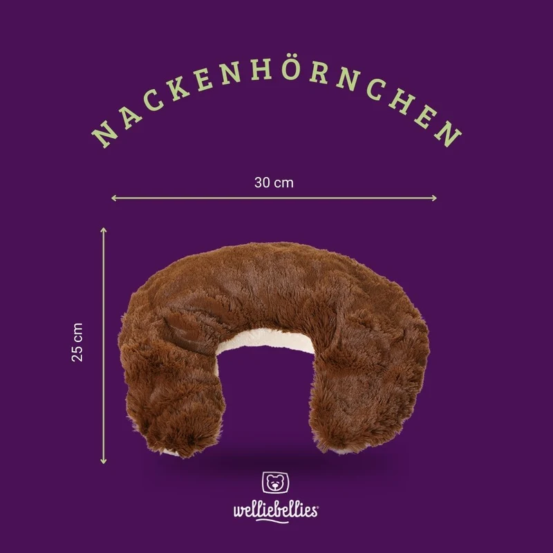 Plüsch Nackenhörnchen mit Hirse- und Kräuterfüllung