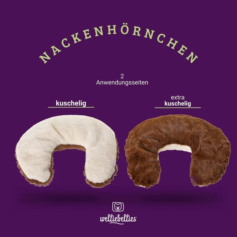 Plüsch Nackenhörnchen mit Hirse- und Kräuterfüllung