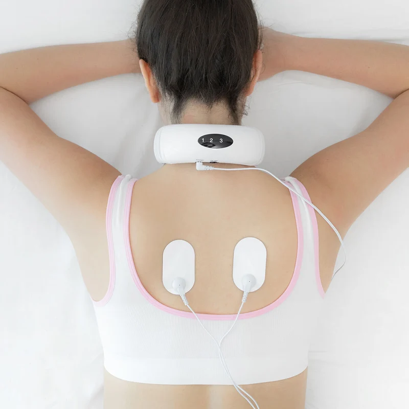 Set Nacken- und Rücken-Elektromassagegerät und straffende Körperlotion Rice Joyfirm 250 ml InnovaGoods