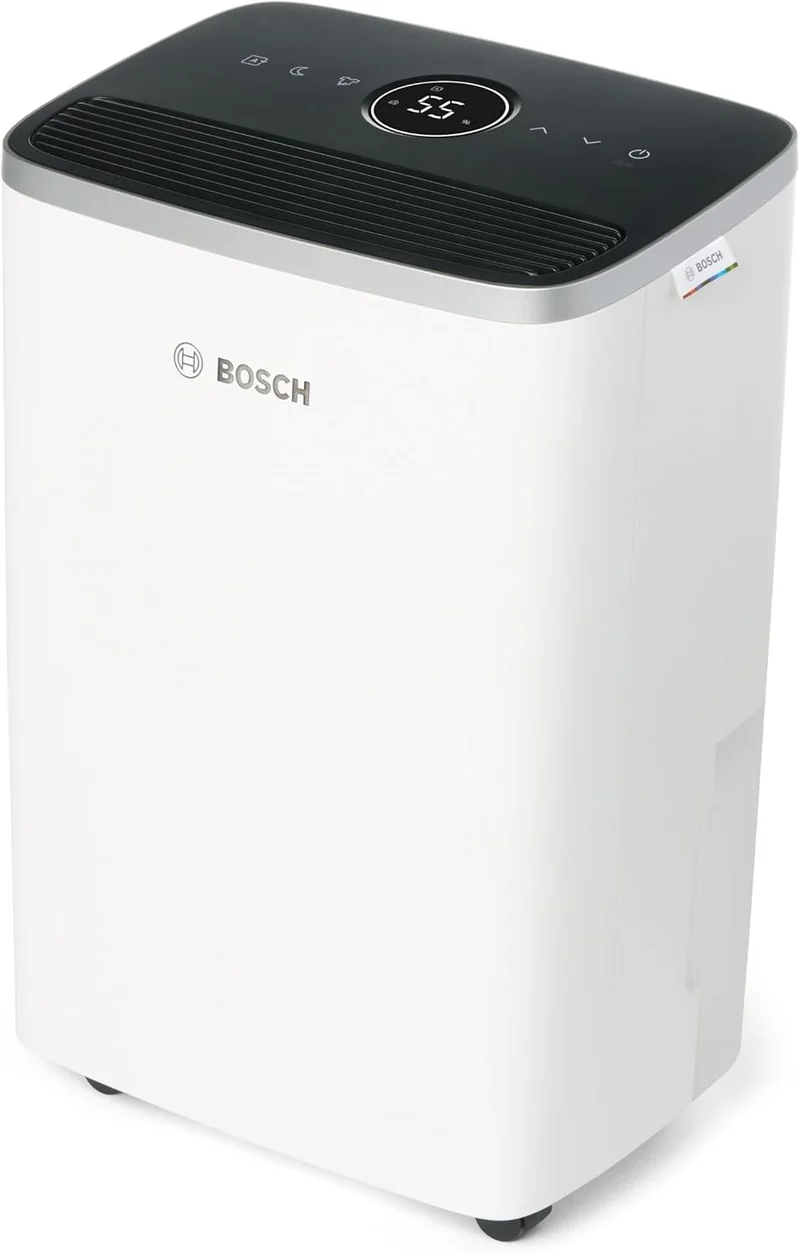 Bosch Dry, Luftentfeuchter, Für Räume bis zu 33 m² | Einfach, Effizient, Leise, Ideal für Deine Wohnung & die schnelle Trocknung Deiner Wäsche
