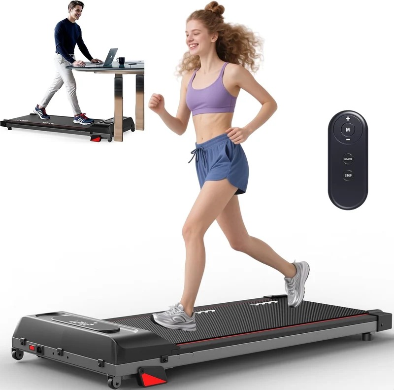 Körperdoc - Smart-Walk-Laufband – Kompakt & leise, 1–6 km/h, 4 % Steigung, LED-Display & Fernbedienung
