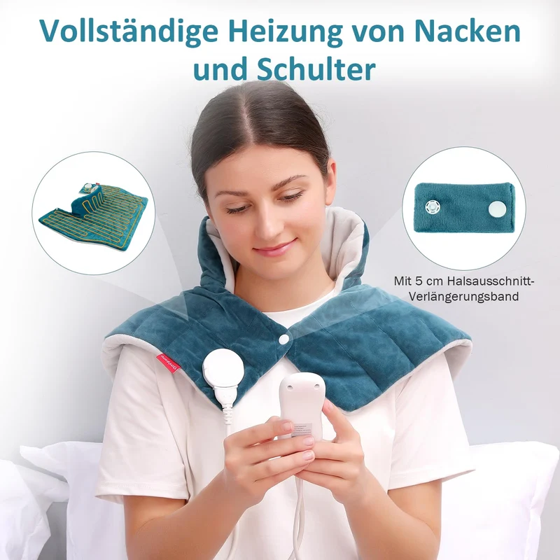 Heizkissen für Nacken Schulter mit 9 Wärmestufen Wärmekissen pad