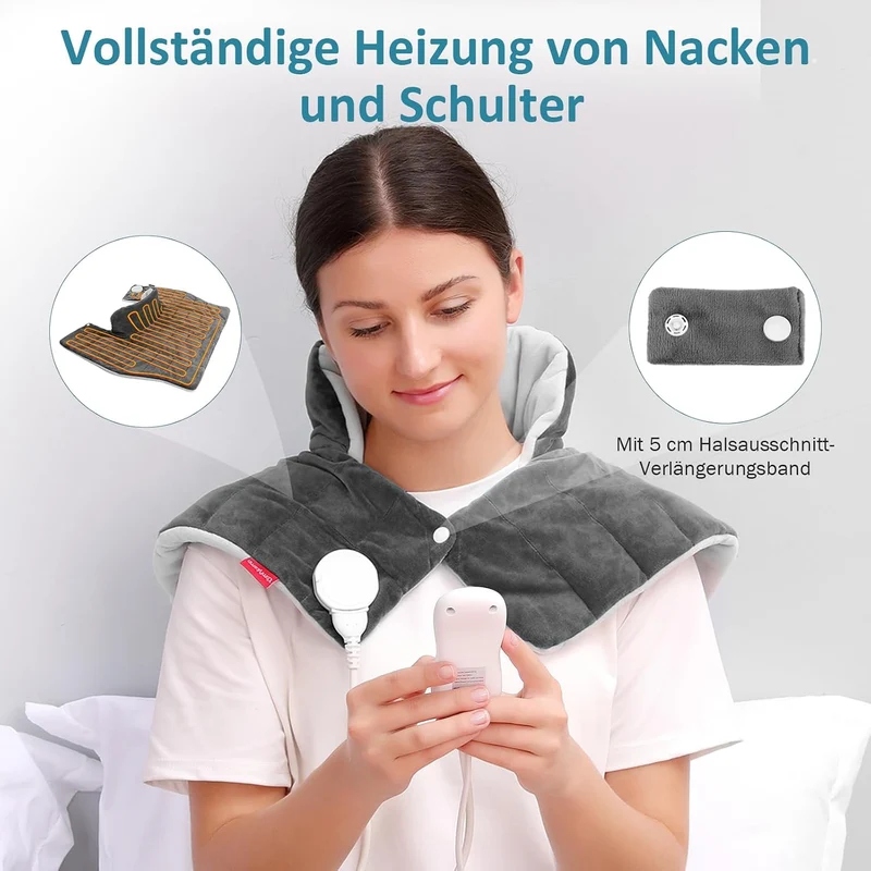 Heizkissen für Nacken Schulter mit 9 Wärmestufen Wärmekissen pad