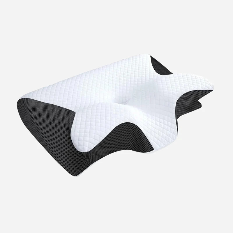 Nackenkissen – Ergonomisches Memory-Schaum-Kissen, atmungsaktiv, waschbarer Bezug