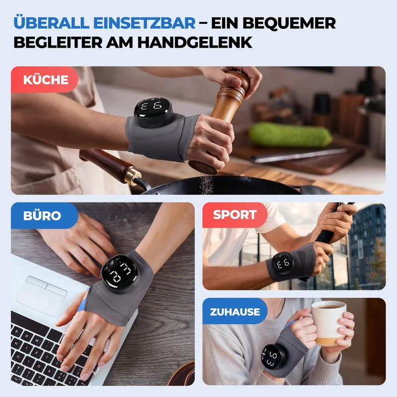 Elektrische Handgelenk Bandagen mit Wärme & Massage, M