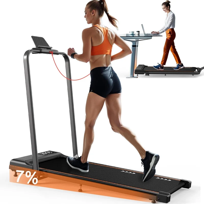 Körperdoc – Smart-Walk Laufband: 1–12 km/h, LED-Display & Touchscreen, klappbarer Handlauf, 7 % Steigung, leise & kompakt