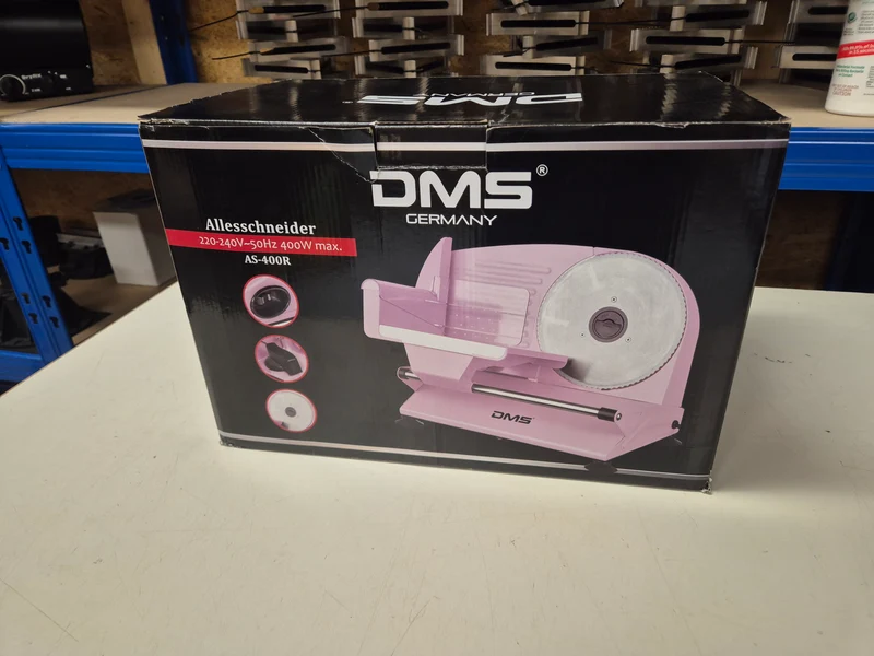 DMS® Metall Allesschneider Brotschneidermaschine Wurstschneider Fleischschneider AS-400 / Restposten