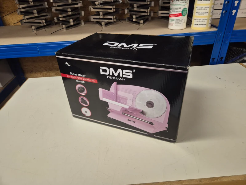 DMS® Metall Allesschneider Brotschneidermaschine Wurstschneider Fleischschneider AS-400 / Restposten