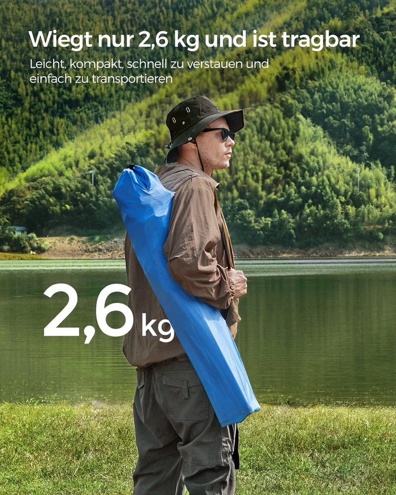 2er Set Klappstuhl Campingstuhl Bequeme Schwerlaststruktur bis 150kg belastbar mit Getränkehalter Outdoor Stuhl