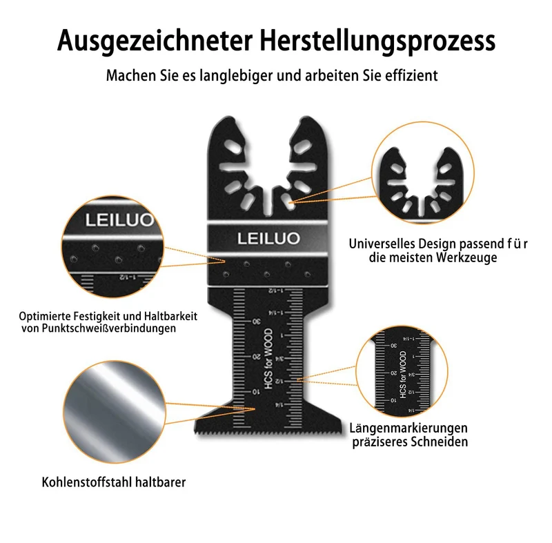 155-teiliges Oszillierendes Multitool Zubehörset Schneiden Schleifen Verfugen Universelle Oszillierende Sägeaufsätze mit Aufbewahrungstasche Kompatibel mit DeWalt Dremel Makita und Mehr
