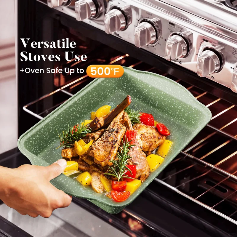 30-teiliges Non-Stick Induktionskochgeschirr und Kochgeschirr Set, Granitbeschichtung