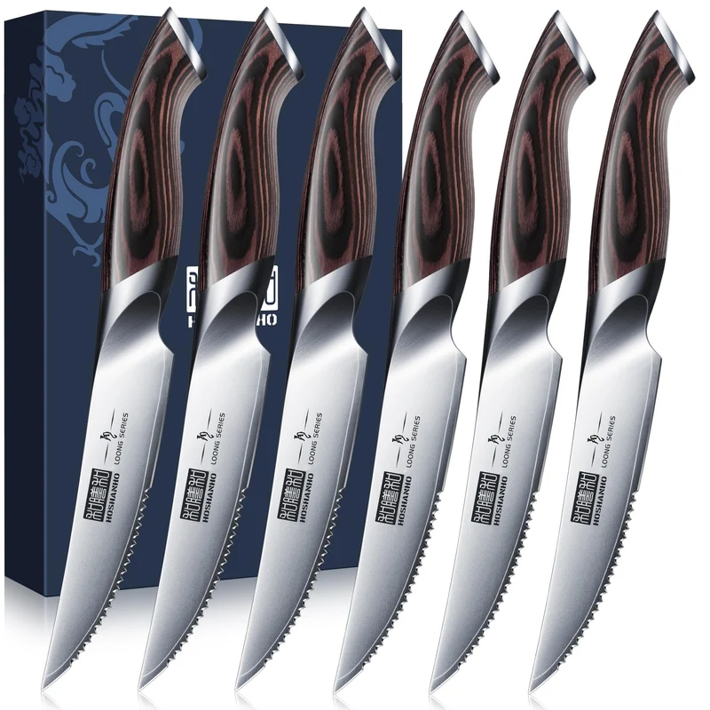 Professionelles Fisch-, Knochenmesser- und Füllküchenmesser mit ultrascharfe ergonomischem Pakkaholzgriff, 18 cm