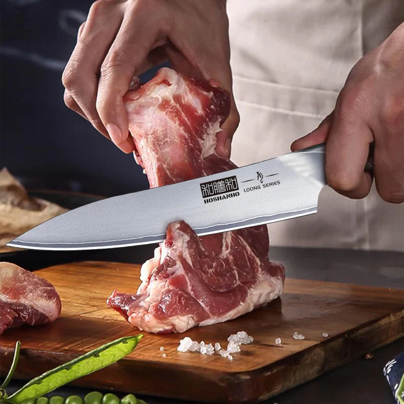 Professionelles Fisch-, Knochenmesser- und Füllküchenmesser mit ultrascharfe ergonomischem Pakkaholzgriff, 18 cm