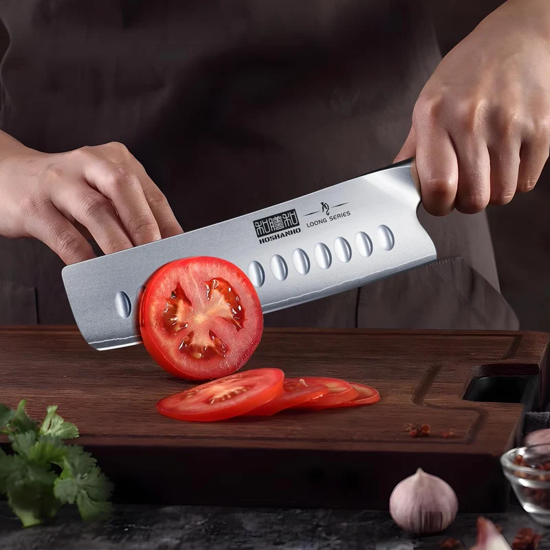 Professionelles Fisch-, Knochenmesser- und Füllküchenmesser mit ultrascharfe ergonomischem Pakkaholzgriff, 18 cm