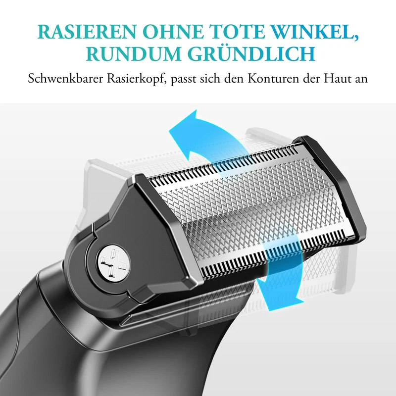 Intimrasierer Mann, kensen 2 in 1 Rasierer Herren Intimbereich Wasserdicht Körperrasierer Herren Typ-C Bodygroom Herren Nass Trocken Intim Rasierer Männer Beine Brust Achselhöhle Leiste Aufsteckkämme