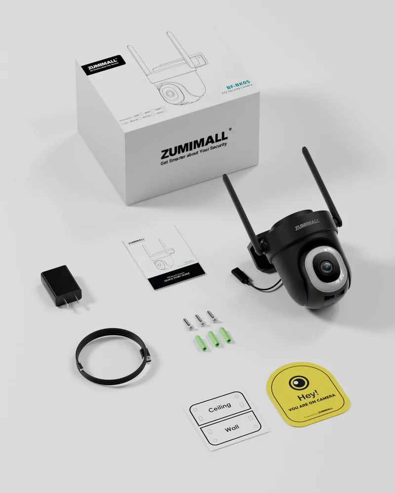 Überwachungskamera Aussen 5G/2,4GHz WLAN Kamera Überwachung aussen Kabelgebunden, 355°/90° PTZ, 24/7 Aufnahme,Nachtsicht,Cloud-Speicher,KI-Erkennung