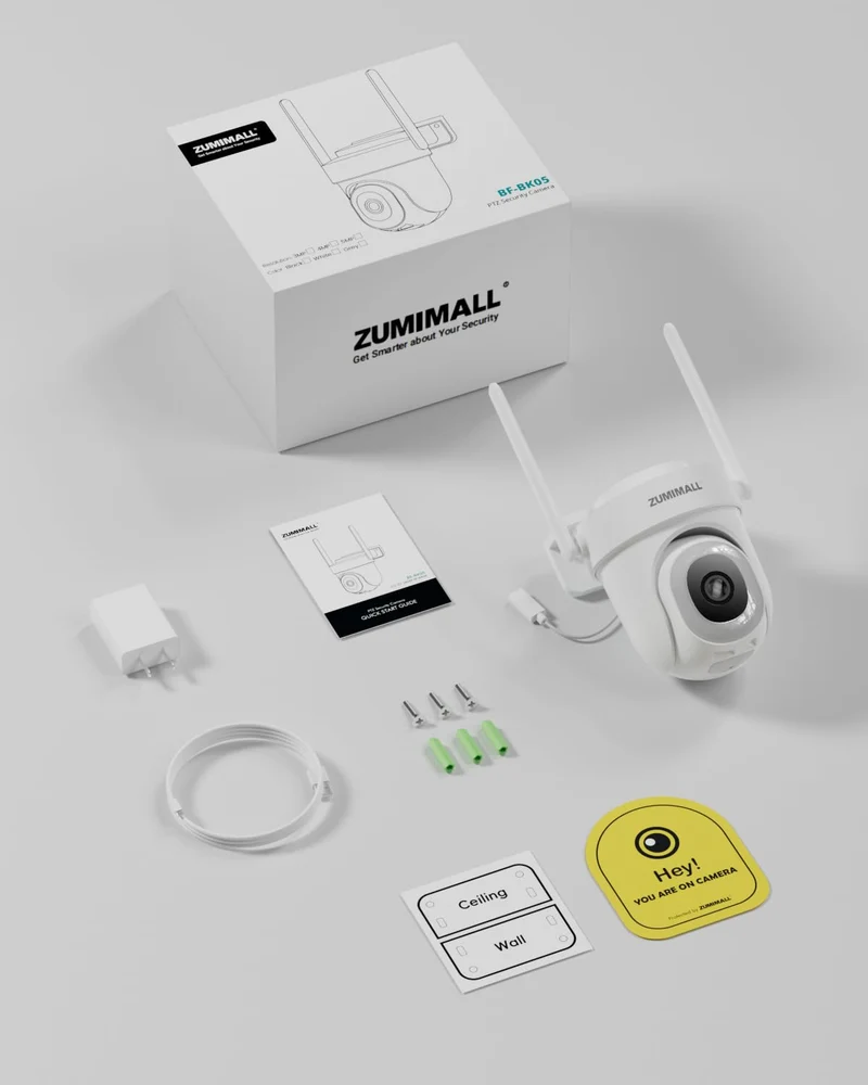 Überwachungskamera Aussen 5G/2,4GHz WLAN Kamera Überwachung aussen Kabelgebunden, 355°/90° PTZ, 24/7 Aufnahme,Nachtsicht,Cloud-Speicher,KI-Erkennung