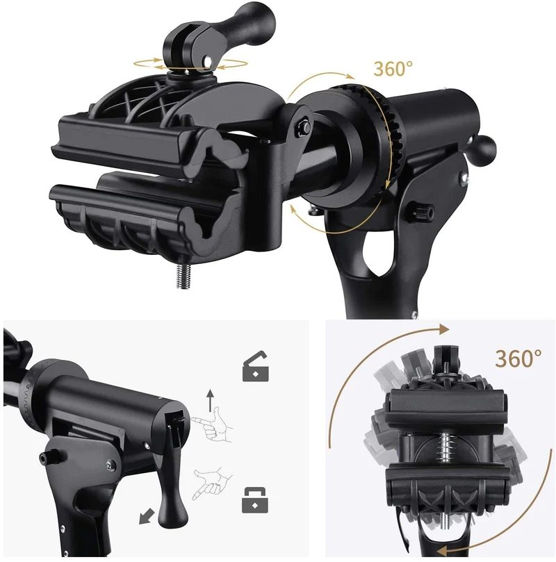 Fahrradmontageständer - Professioneller Reparaturständer mit Werkzeugschale und magnetischem Fach, drehbar und faltbar, maximale Belastung 30 kg