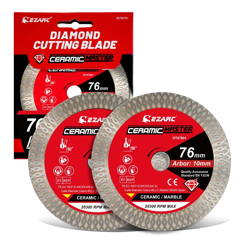 Diamantschneidscheiben 125mm Extra Thin Diamond Disc Cutting Disc für Fliesen Keramik Marmor Nass oder Trockenschnitt