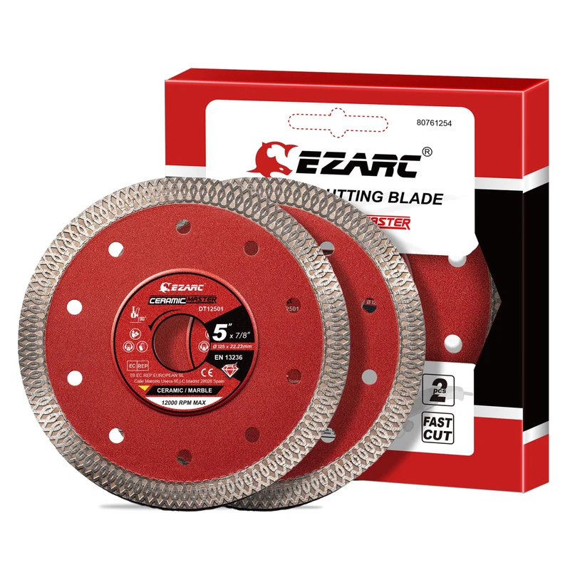 Diamantschneidscheiben 125mm Extra Thin Diamond Disc Cutting Disc für Fliesen Keramik Marmor Nass oder Trockenschnitt