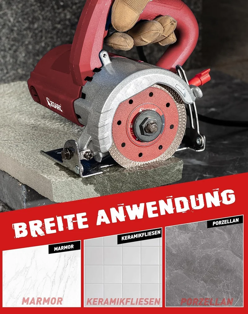 Diamantschneidscheiben 125mm Extra Thin Diamond Disc Cutting Disc für Fliesen Keramik Marmor Nass oder Trockenschnitt