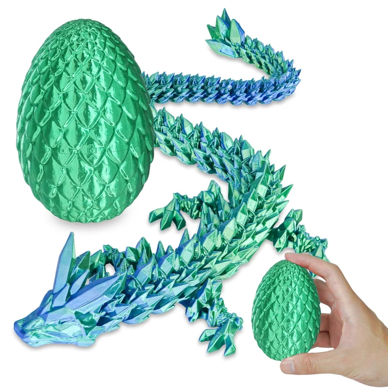 Überraschungseier - Drachenei mit Drachen im Inneren, Geschenke für Kinder und Erwachsene, 3D-gedrucktes Fidget-Spielzeug, perfekt für Weihnachten, Ostern, Geburtstage, Dekoration, Stressabbau