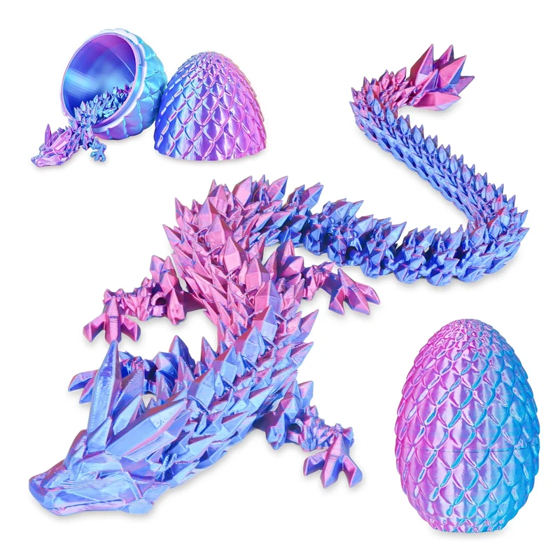 Überraschungseier - Drachenei mit Drachen im Inneren, Geschenke für Kinder und Erwachsene, 3D-gedrucktes Fidget-Spielzeug, perfekt für Weihnachten, Ostern, Geburtstage, Dekoration, Stressabbau