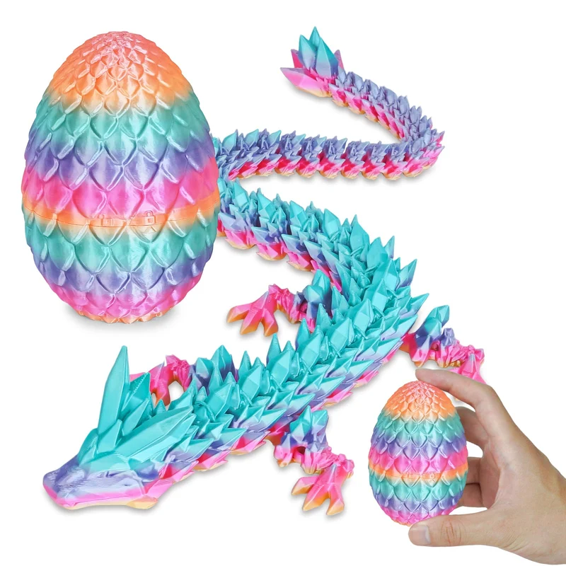 Überraschungseier - Drachenei mit Drachen im Inneren, Geschenke für Kinder und Erwachsene, 3D-gedrucktes Fidget-Spielzeug, perfekt für Weihnachten, Ostern, Geburtstage, Dekoration, Stressabbau