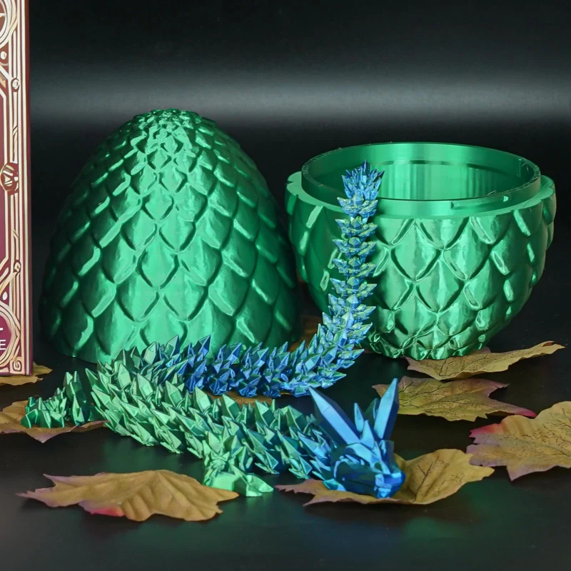 Überraschungseier - Drachenei mit Drachen im Inneren, Geschenke für Kinder und Erwachsene, 3D-gedrucktes Fidget-Spielzeug, perfekt für Weihnachten, Ostern, Geburtstage, Dekoration, Stressabbau