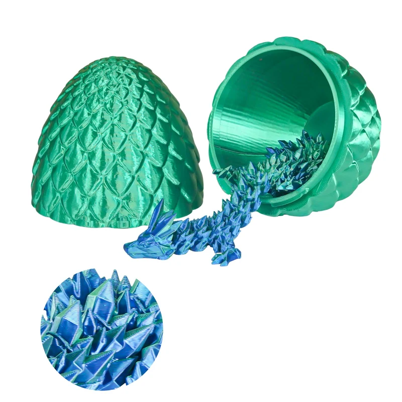 Überraschungseier - Drachenei mit Drachen im Inneren, Geschenke für Kinder und Erwachsene, 3D-gedrucktes Fidget-Spielzeug, perfekt für Weihnachten, Ostern, Geburtstage, Dekoration, Stressabbau
