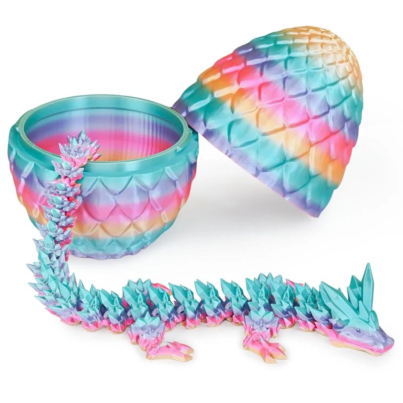 Überraschungseier - Drachenei mit Drachen im Inneren, Geschenke für Kinder und Erwachsene, 3D-gedrucktes Fidget-Spielzeug, perfekt für Weihnachten, Ostern, Geburtstage, Dekoration, Stressabbau