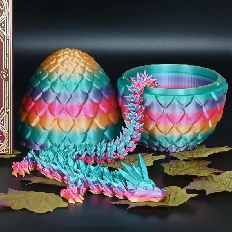 Überraschungseier - Drachenei mit Drachen im Inneren, Geschenke für Kinder und Erwachsene, 3D-gedrucktes Fidget-Spielzeug, perfekt für Weihnachten, Ostern, Geburtstage, Dekoration, Stressabbau