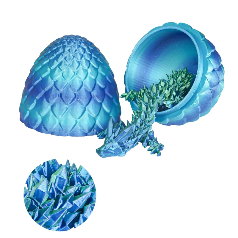 Überraschungseier - Drachenei mit Drachen im Inneren, Geschenke für Kinder und Erwachsene, 3D-gedrucktes Fidget-Spielzeug, perfekt für Weihnachten, Ostern, Geburtstage, Dekoration, Stressabbau