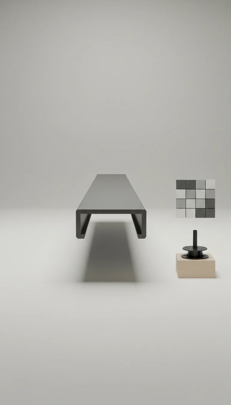 Abschlussprofil Design Graphitgrau