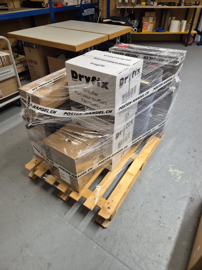Restposten Palette Werkzeug / 2 x Heizlüfter 9 kW Dryfix / 1 x Turmventilator Dreo / 3 x Rührwerk Brutus / 4 x Fugen Reinigungsset - NEU & OVP - Verkaufs Wert + 2000.- / Gratis Lieferung!