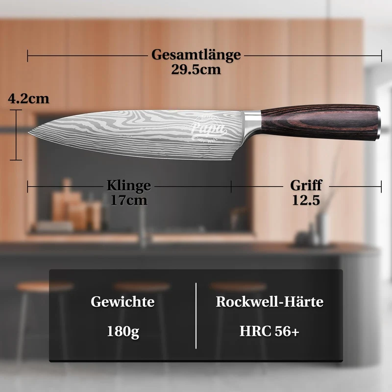 Geschenke für Männer, Küchenmesser Vater Geschenk Weihnachten, Kochmesser, Geburtstagsgeschenk für Papa, Männer Geschenk für ihn, Weihnachtsgeschenke