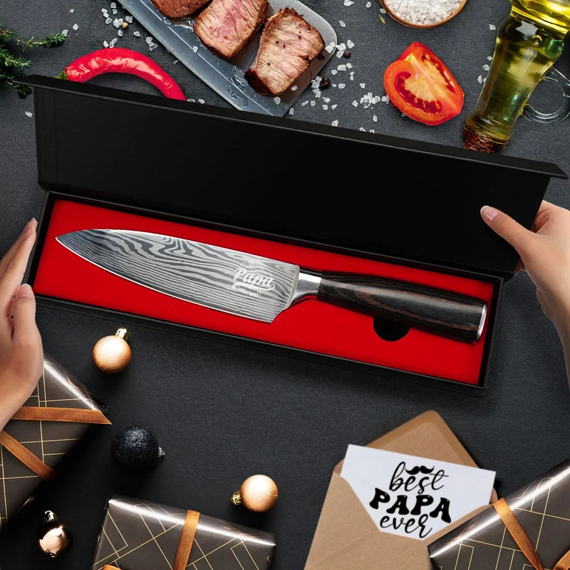 Geschenke für Männer, Küchenmesser Vater Geschenk Weihnachten, Kochmesser, Geburtstagsgeschenk für Papa, Männer Geschenk für ihn, Weihnachtsgeschenke