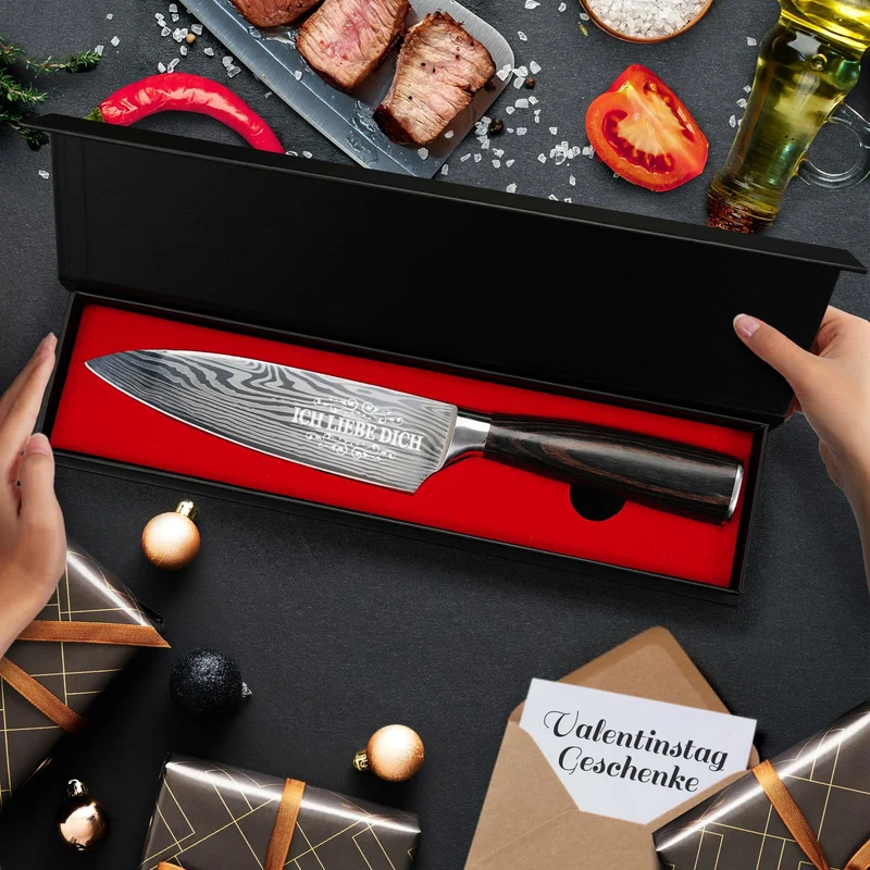 Geschenke für Männer, Küchenmesser Vater Geschenk Weihnachten, Kochmesser, Geburtstagsgeschenk für Papa, Männer Geschenk für ihn, Weihnachtsgeschenke