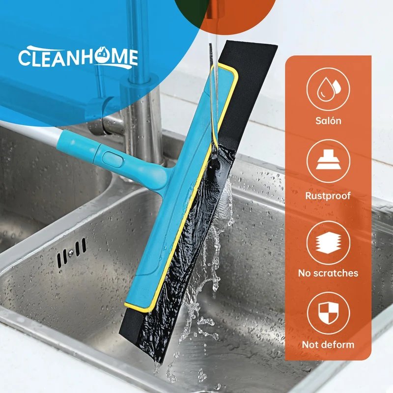 Duschabzieher,Abzieher Dusche Boden,Segmentiertes Design, Verstellbare Länge / Reinigungswasser, Tierhaare, Seifenwasser,Wasserschieber für Badezimmerböden, Fenster, Spiegel