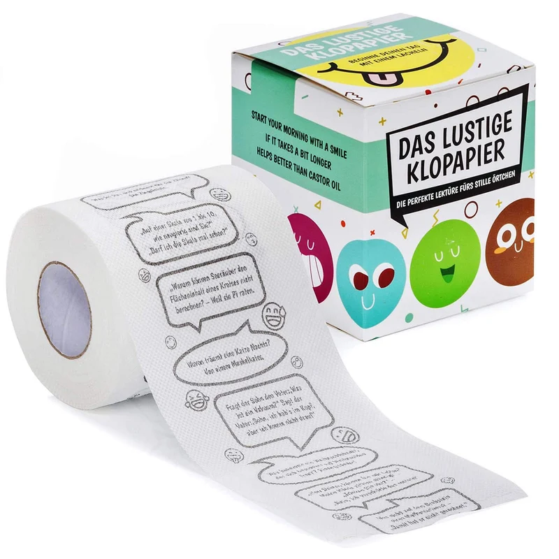 Lustiges Toilettenpapier - Trump / Kamasutra - Die größten Witze - Mehr Humor kann man auf dem Klo nicht bekommen