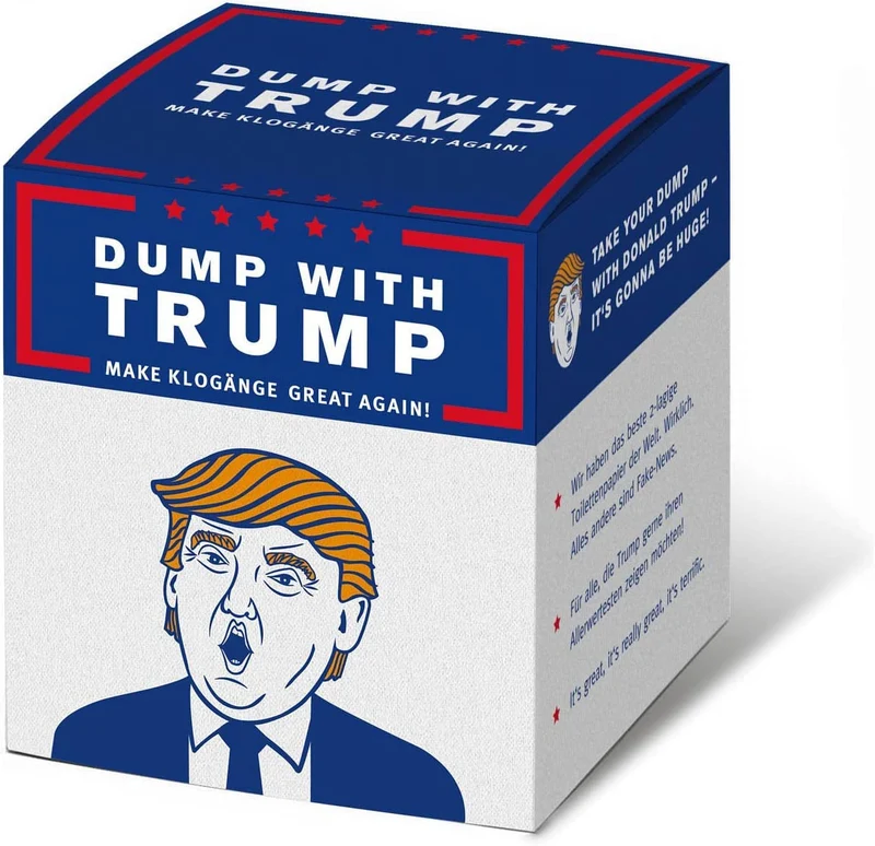 Lustiges Toilettenpapier - Trump / Kamasutra - Die größten Witze - Mehr Humor kann man auf dem Klo nicht bekommen
