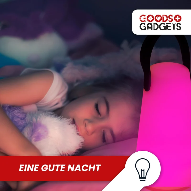 LED Tischlampe im Freien Wireless mit 1200 mAh Batterie Light USB Wiederaufladbare Wasserdichte Tischlampe im Freien mit Hängehalterung (LED-Lampe mit Aufhängen)
