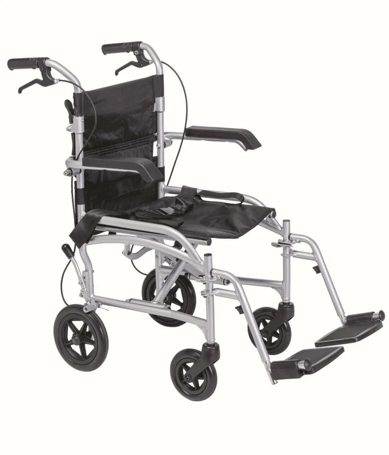 Transferstuhl faltbar 2in1 Rollstuhl Rollator 10,6 kg bis 100 kg