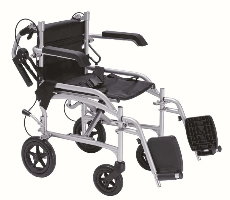 Transferstuhl faltbar 2in1 Rollstuhl Rollator 10,6 kg bis 100 kg