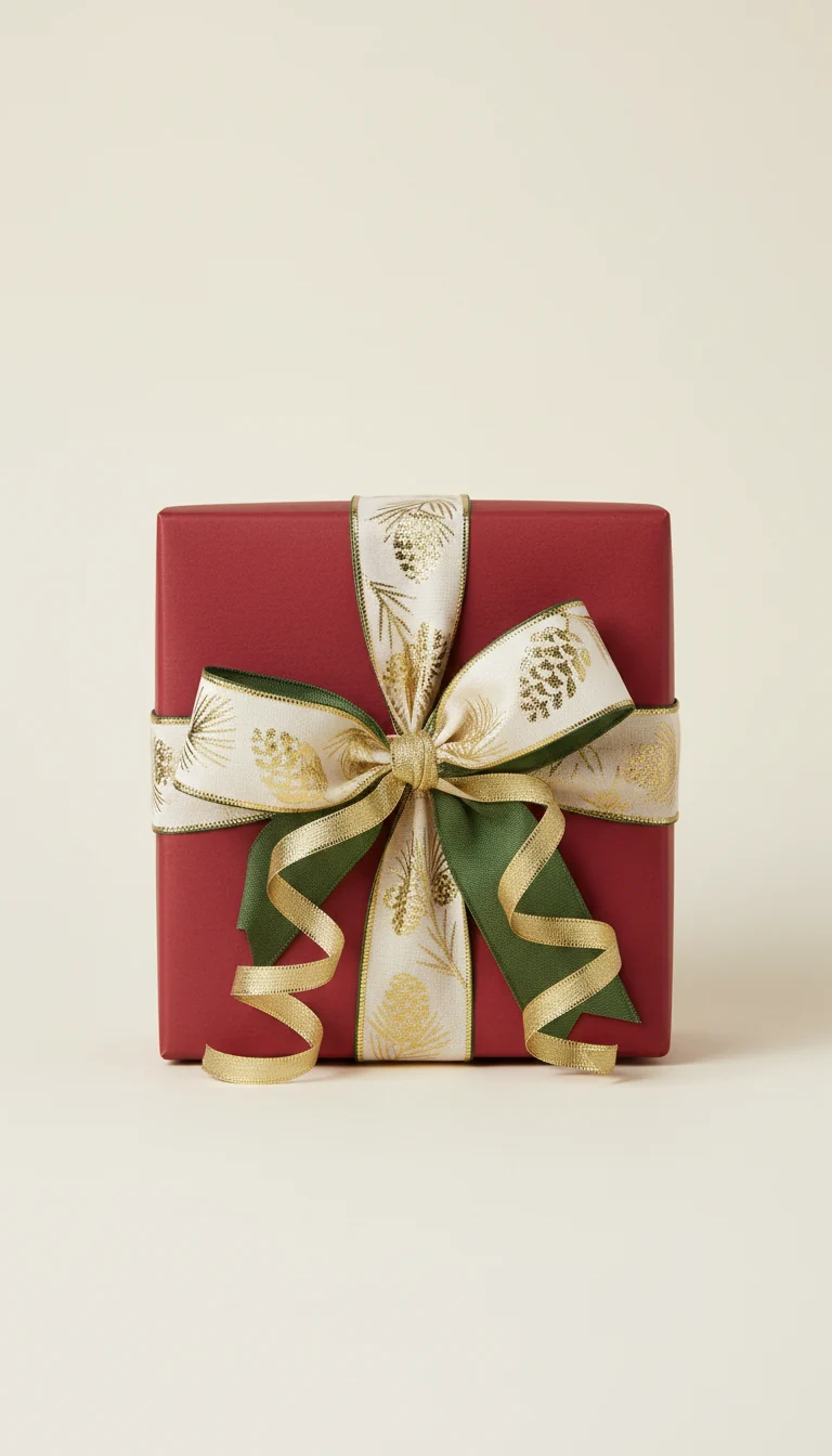 Geschenkbox mit Cranberry und Kiefer